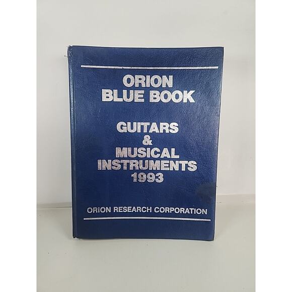 Orion Blue Book For Guitars And Other Musical Instruments Vintage Price Guide - Picture 1 of 7